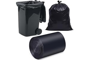 O2frepak 100% Reciclado Bolsas de Basura,Extra Resistentes 180 Litros Bolsa Basura (100x120cm,20Bolsas)