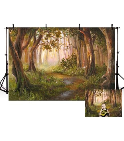 Sfondo Fotografico 2.7x1.8m Foresta Tropicale - Per Feste, Ritratti, Studio, Decorazioni