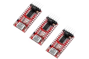 AYWHP Adattatori seriali USB-C a TTL 3 PCS FT232RL USB a TTL Adattatore seriale Module per 3,3 V e 5 V compatibile con Arduino