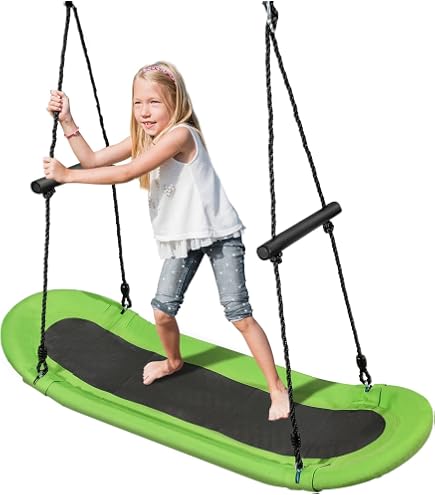Ensemble de Jeux de Jardin pour Enfants 3-8 Ans avec Balançoire, Jaune
