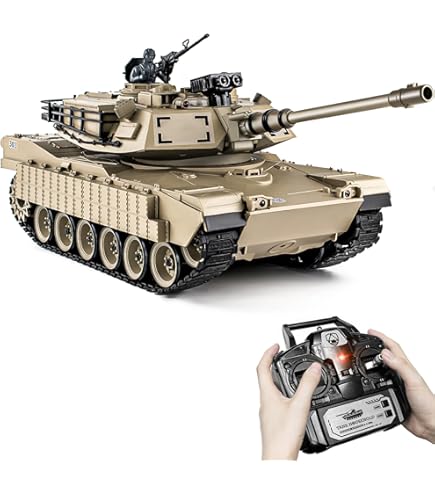 Supdex RC Tank, Remote Control 1/24 Model Tank USA M1A2 and China