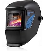 Misaakoeq Schweißhelm Automatische Verdunkelung - Atmungsaktiver Schutzhelm Für Schweißarbeiten