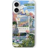 Multitronic iPhone 17 ile Uyumlu Monet Kolaj Desenli Şeffaf Telefon Kılıfı