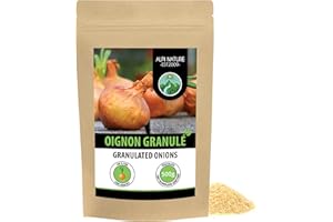 Alpi Nature Oignon Granule 500g, Oignons Granulés, Oignon Haché pour la Cuisine