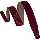 Levy&rsquo;s Leathers MS26-BRG 6,35 cm Genişliğinde Elle Fır&ccedil;alanmış S&uuml;et Gitar Askısı