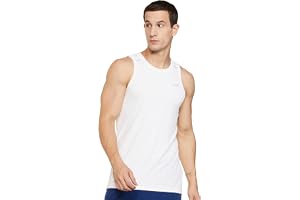 Amazon Brand - Symbol Men's Polyester Color Block Active Regular Fit Sports | Round Neck | Sleeveless T-Shirt