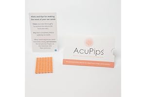 AcuPips Ear Seeds Stress & Anxiety Relief Kit | 60 Natural Seeds | Includes Ear Map for Precise Placement | Promotes Relaxation & Wellbeing