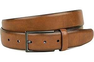 FENIX FASHION Fenix Orlando Cintura Bambino per Ragazzi & Ragazze, Various Colourazioni, Cintura Regolabile in Pelle per Bambini e Adolescenti, Taglia 55 cm - 75 cm, Fibbia Senza Nichel Larga 30 mm