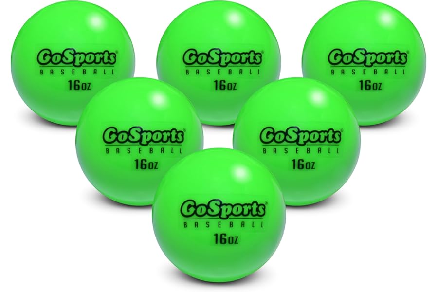 GoSports Gewichtete Trainingsbälle – Schlag- und Pitching-Training für alle Fähigkeitsstufen – Verbessern Sie Kraft und Mechanik, wählen Sie Baseball oder Softball