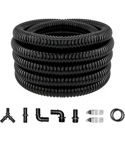 Wacredo PVC Teichschlauch 25m - 1 1/4 Zoll (32mm) Druckschlauch Für Garten & Teich