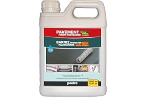 PECTRO Barniz protector de pavimentos para suelos 1000ml | Protege de manchas y pisadas - Evita la huella de neumáticos sobre la pintura - Aplicación en suelos y pistas deportivas