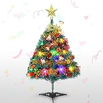 Mini Weihnachtsbaum 60cm Mit LED-Beleuchtung - Deko Für Tisch & Fenster