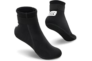 ‎SUMMSHALL Summshall Neoprensocken Kinder 3mm Warm Halten Neopren Socken Wassersocken Tauchsocken für Wassersport