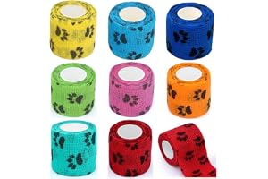 Självhäftande förband, 8 volymförband självhäftande, självhäftande djurbandage, hundar och kattbandage hästbandage självhäftande bandage husdjursbandage, självhäftande bandage