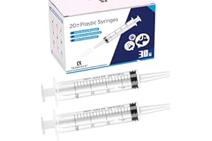 Gufastoe 30 Stück 20ml Spritzen mit Schutzkappen für Kleine Haustierfütterung Industrielle Präzisionsanwendung