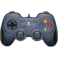 Logitech G F310 Wired Gamepad, Controller Console Like Layout, 4 Switch D-Pad, 1.8-Meter Cord, PC/Steam/Windows/AndroidTV - Grey/Blue