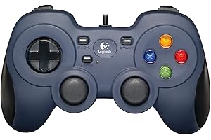 Logitech F310 Kablolu Gamepad, Özel 4 Düğmeli Hassas D-Pad, 1,8 m Kablo Uzunluğu, Lacivert