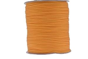 ‎IHKFILAN IHKFILAN Polypropylen Utility Rope Kordelzug Hohl geflochtenes, PP-Seil Barrier Rope Polypro Rope, Flechtleine Tauwerk,Outdoor Seil Knotenfest (Orange, 5MM)