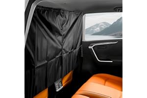 FIT4DRIVE Fitdrive Car Divider Privacy Curtain, 180x90cm Rope - Adjustable Oxford Fabric Partition, Magic Tape 2 - Panel Design for Vans & Large SUVs Car Curtains Blackout