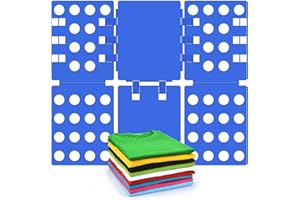 BOXLEGEND T shirt Folding Board shirt Clothes Folder Easy and Fast for Kid and Adult to Fold Clothes Blue