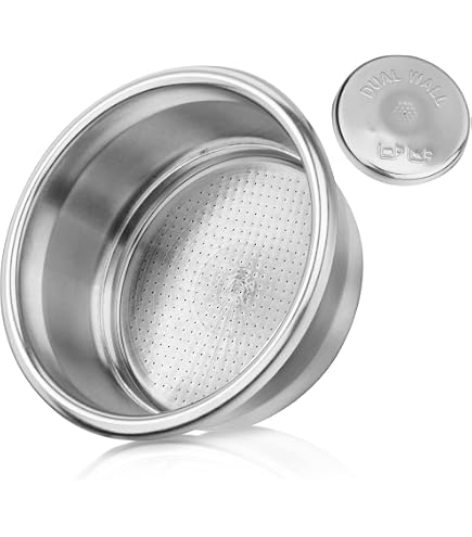 Double-Wall 54mm Coffee Filter Basket For Breville BES870/BES500 & More - Single Shot, Includes Cleaning Disc