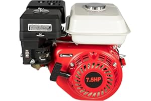 AREAO 7,5 PS 4,4kw Benzinmotor, 4-Takt 212cc Einzylinder-Benzinmotor, OHV-Kartmotor für Karts, Kompressoren, Generatoren