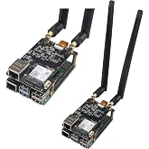 ZDE ZP596 PCIe to M.2 E Key WiFi7 6 6E 5 PCIe to 2.5G Ethernet Network Port Hat Adapter Expansion Board 2.5GB 2.5GBE for Rasp