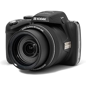 KODAK PIXPRO Astro Zoom AZ528-BK 16 MP Digital Camera with 52x Optical Zoom 24mm Wide Angle Lens 6 fps Burst Shooting 1080P Full HD Video Wi-Fi Connectivity and a 3\