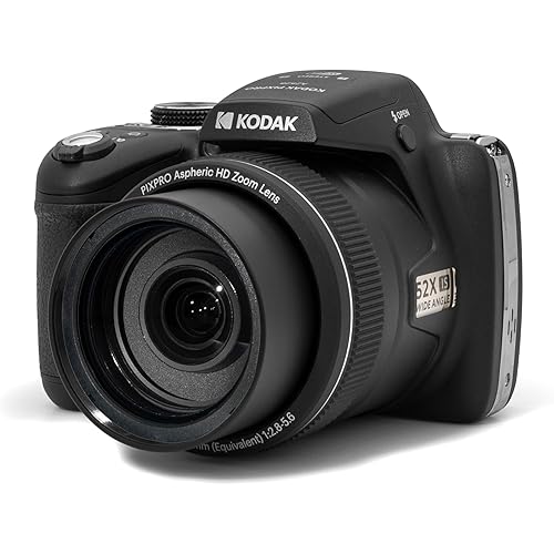 KODAK PIXPRO Astro Zoom AZ528-BK 16 MP Digital Camera with 52x Optical Zoom 24mm Wide Angle Lens 6 fps Burst Shooting 1080P Full HD Video Wi-Fi Connectivity and a 3\