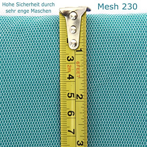 FREILUFTRAUM – Großes Moskitonetz für Doppelbetten 200x220x200cm – Hochwertiger Mückenschutz im Schlafzimmer oder Garten, inkl. gratis Tragebeutel und Montageset - 4