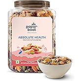 Paper Boat Absolute Health Dry Fruits Mix, Premium Trail Mix | Healthy Mixed Nuts with Dry Fruits | Almonds | Cashews | Cranberry | Pumpkin Seeds | Ca
