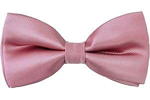 Kajeer Kids Boys Silk Bow Ties - Adjustable Pre-tied Solid Bowties for Girls Baby Toddler Birthday Wedding Party Photo