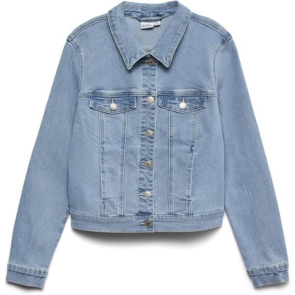 Veste En Jean Vintage Pour Femme - L9WEI - Coupe Courte Décontractée - Taille S à XXL