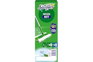 Swiffer Sweeper Kit Básico Con 1 Mopa, 8 Paños Secos Y 3 Húmedos Para Suelo