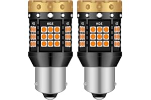 NATGIC BAU15S PY21W LED Lampadine per Indicatori di Direzione Ambra 3700LM 3030 45 SMD Canbus Errore Anti - Hyper Flash Gratuito per Indicatori di Direzione a LED Anteriori o Posteriori (Pack-2)
