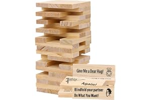 Fogbush 48 stycken träblock par spel för par sex spel vuxna lust torn blocks alla hjärtans dag par för vuxna erotiska spel
