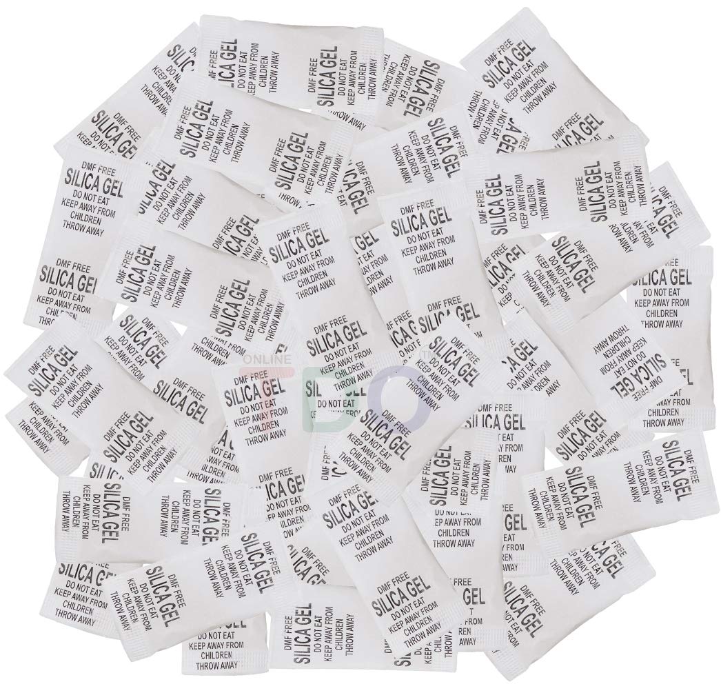 TDO Silica Gel 1 Gm Pouch 250 pcs Pack Moisture absorbents Dehumidifier Silica Gel Bags for Moisture, Room, Cupboard, Kitchen, Shoe,Wardrobe, Car,Camera, Lenses,Other White