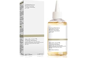 TIEPETLY Glycolic Acid 7% Toning Solution, Hydrating Toner, Hautpflege Glykolsäure Toner, Peeling, Unreinheiten, Akne, Feuchtigkeit Spenden und Stärken Haut, 100ml