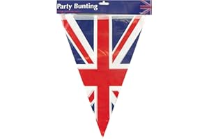 Eurowrap 3.6M Union Jack Triangle Flag Bunting Party Tableware 2023 King Charles Corontation
