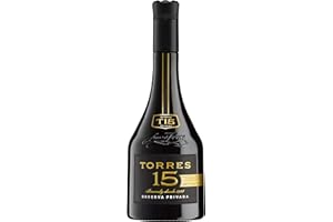 ‎TORRES BRANDY Torres Brandy | 15 Reserva Privado | 4x mit GOLD ausgezeichnet | Mit sanften Noten von Karamell, Vanille, Datteln und gerösteten Hasselnüssen | 700ML | 40%