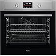 AEG 6000 Series SurroundCook Built In Oven, BPX535061M, 72L, Pyrolytic Self Clean, LED Display, Multilevel Cooking, Stainless Steel, Anti-fingerprint, Fast Heat Up, Grill, Pizza Setting, Defrost, A+