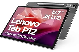 ‎LENOVO Lenovo Tab P12 | 12,7" 3K Touch Display | 2944x1840 | Tablet Computer | MediaTek Dimensity 7050 | 8GB RAM | 128GB | Android 14 | grau | Inkl. Pen
