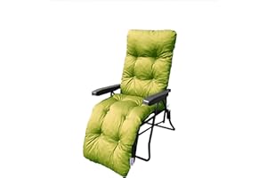 MyLayAbout Replacement Cushion For a Garden Sun Lounger/Reclining chair filled with granulated Memory Foam - Lime Green (CUSHION ONLY)