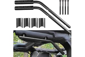 Auto Haltegriff, OUSHI Hinterer Haltegriff Robust Griffe Kompatibel mit Jeep Wrangler JK Rubicon Sahara Sport 2007-2017 2/4 Tür Schwarz(2 Stück)