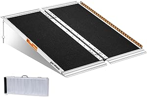 Wheelchair Ramps 3FT, gardhom Foldable Ramps for Wheelchairs Portable Aluminum 362kg Capacity Wheelchair Ramp for Home Entrance Threshold Doorways