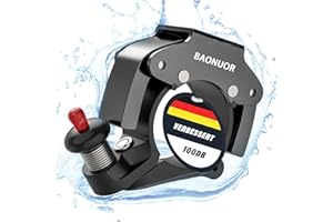 BAONUOR Fahrradklingel Laut Fahrrad Klingel Aluminiumlegierung Mini für Rennrad, MTB, Kinderfahrrad, Ebike | Farrad Hupe Mountainbike | 22.2mm