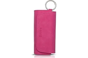 [20+ Farben] e-smoQ Tasche kompatibel mit IQOS ILUMA, Hochwertiges Etui für Starterset (rosa)