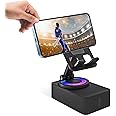 FINGERS Mini MOT (My-Own-TV) Portable Speaker-Cum-Mobile Stand with Rotating 360-degree (Dazzling RGB Lights | 6-Hours Big Playback Time | Built-in Mic for Hands-Free Calls) - Rich Black