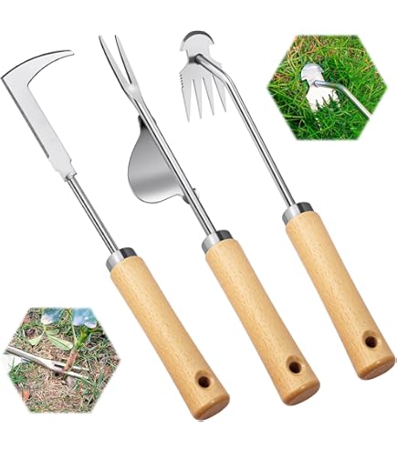 Outil De Désherbage Manuel à 4 Dents - Outil De Désherbage Manuel à Long Manche - Outil De Désherbage Manuel Haute Résistance Pour Jardin, Terrasse