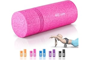 FX FFEXS Foam Rollers for Muscles, Foam Roller for Back Pain, Massage Roller, Muscle Roller, Back Roller, Exercise Roller for Physio, Yoga, Gym or Pilates, 40 cm, Pink, High Density